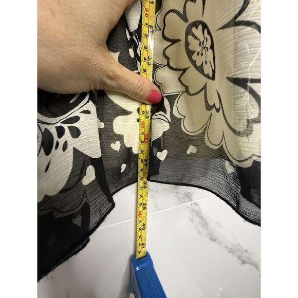 ALICE + OLIVIA Dress Sz S Striped Floral Fit Flare Halter Babydoll Silk Y2K - Picture 9 of 13